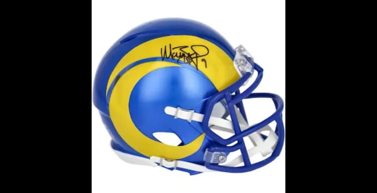 Signed mini helmet